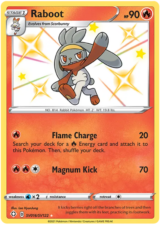 Raboot SV016/SV122 Shining Fates
