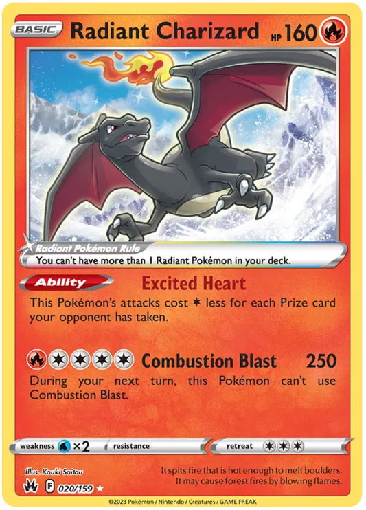 Radiant Charizard 20/159 Crown Zenith