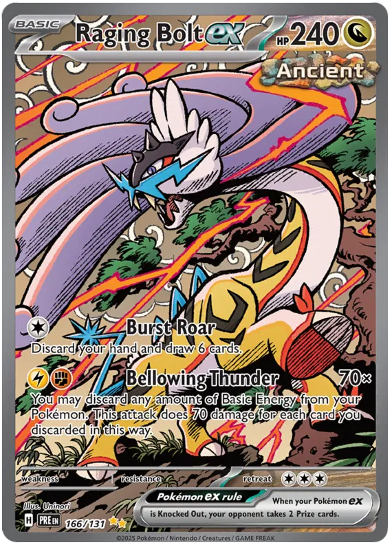 Raging Bolt ex 166/131 Prismatic Evolutions