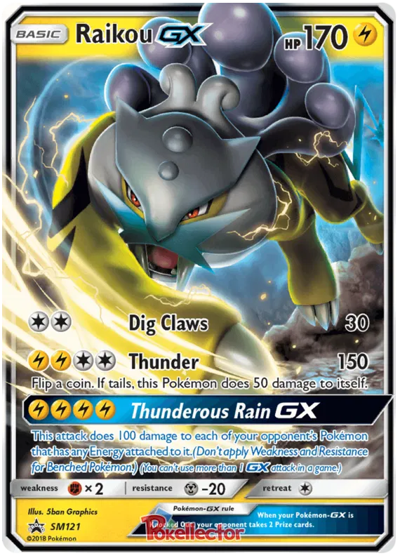 Raikou GX SM121 Sun & Moon Promos