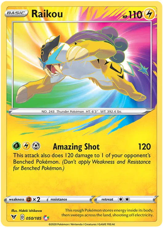 Raikou 50/185 Sword & Shield Vivid Voltage