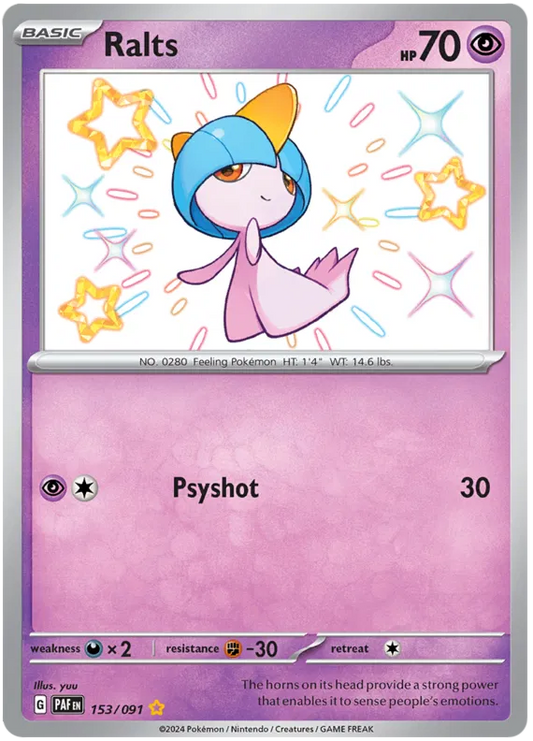 Ralts 153/091 Paldean Fates