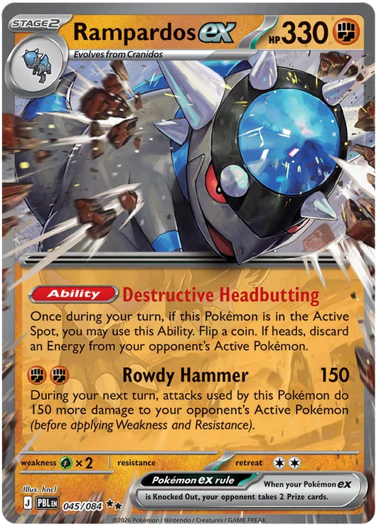 Rampardos ex 045/084 Pitch Black