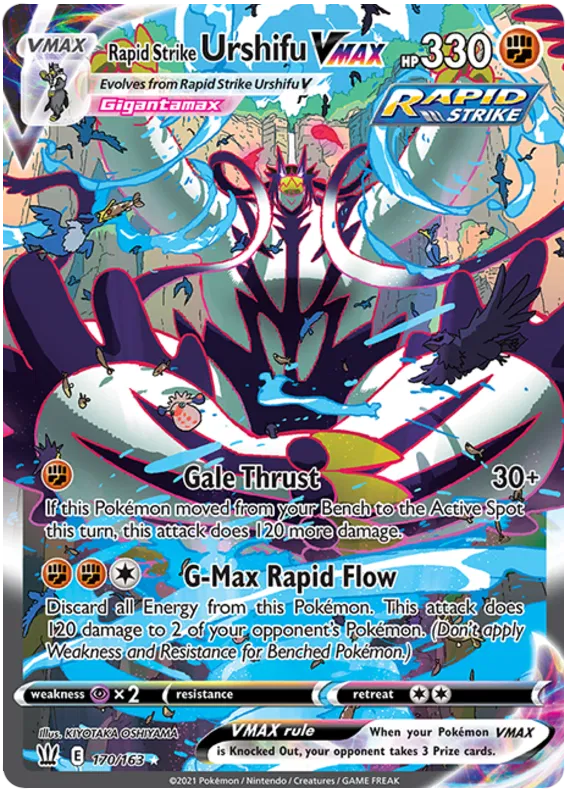 Rapid Strike Usrhifu VMAX 170/163 Battle Styles