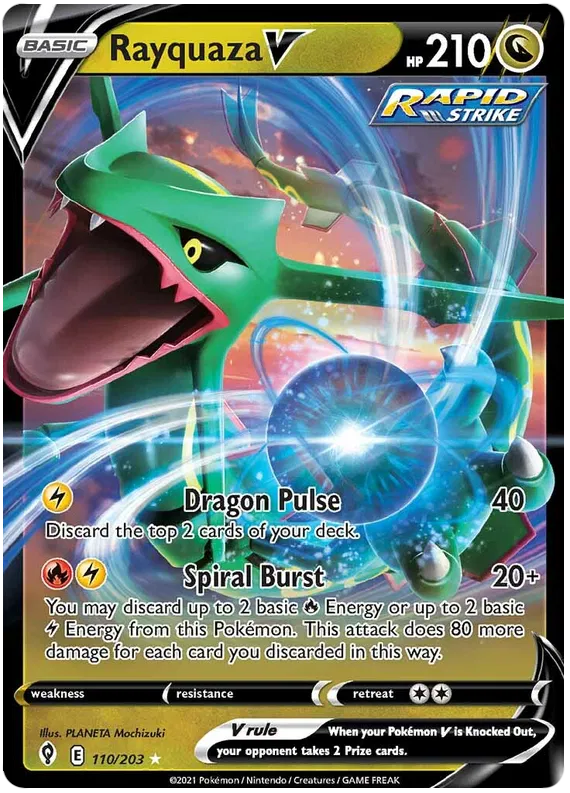 Rayquaza V 110/203 Sword & Shield Evolving Skies