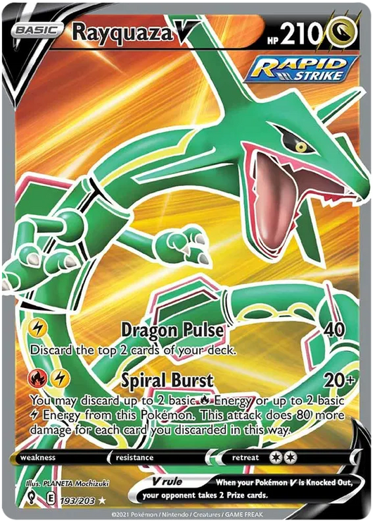Rayquaza V 193/203 Sword & Shield Evolving Skies