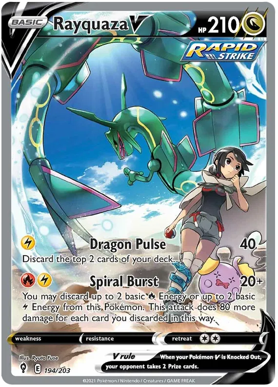 Rayquaza V 194/203 Evolving Skies