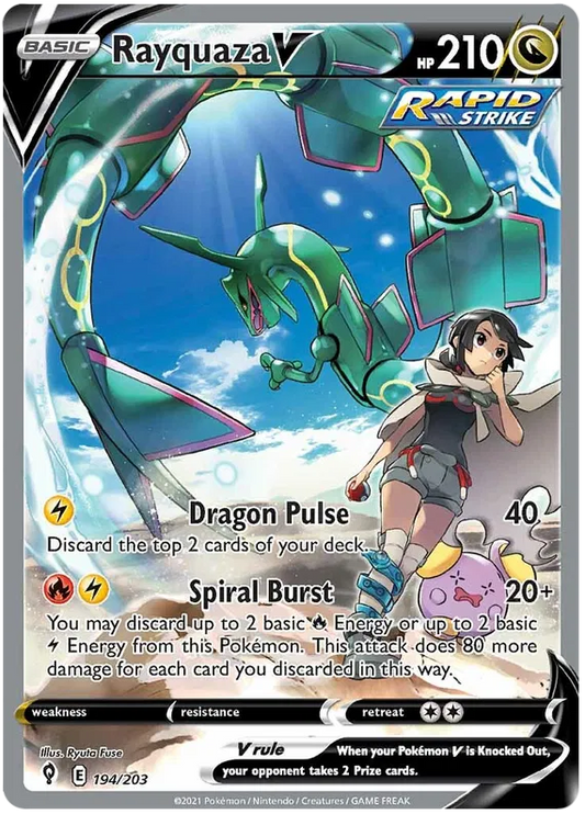 Rayquaza V 194/203 Evolving Skies