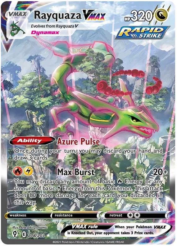 Rayquaza VMAX 218/203 Evolving Skies