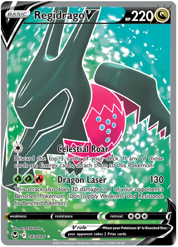 Regidrago V 183/195 Silver Tempest