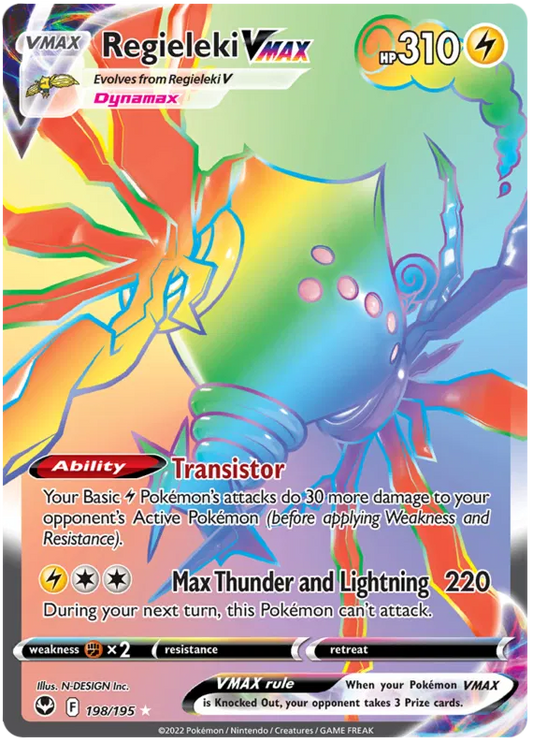 Regieleki VMAX 198/195 Silver Tempest