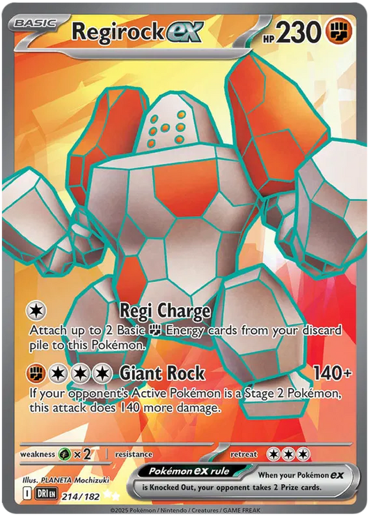 Regirock ex 214/182 Destined Rivals