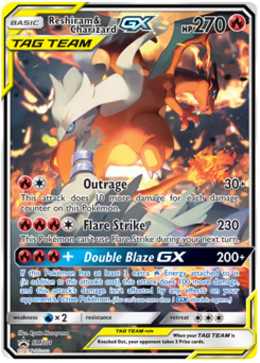 Reshiram & Charizard GX SM201 Sun & Moon Promos