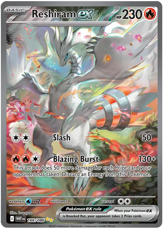 Reshiram ex 166/086 White Flare