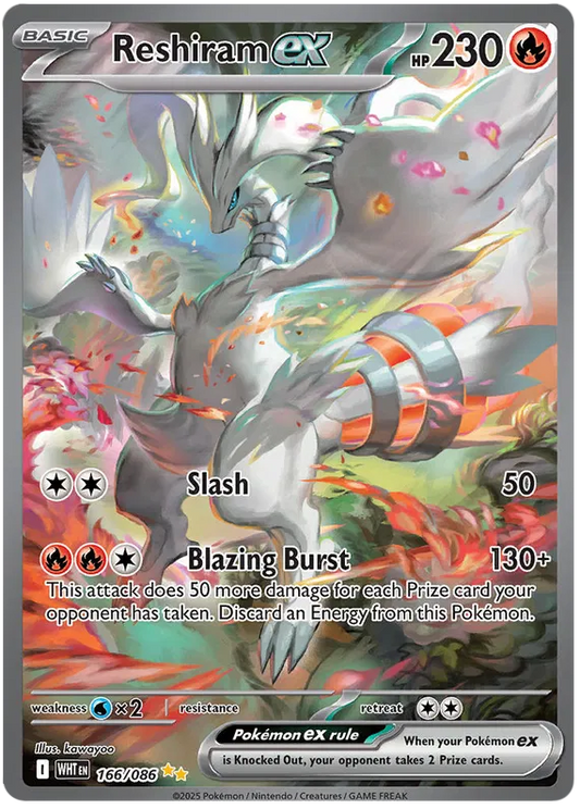 Reshiram ex 166/086 White Flare