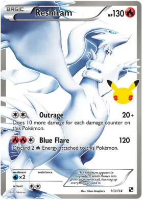 Reshiram 113/114 Celebrations