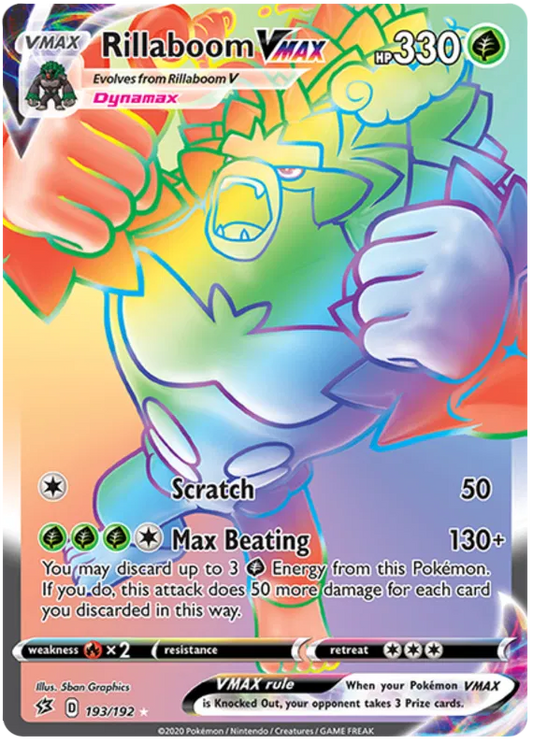 Rillaboom VMAX 193/192 Rebel Clash