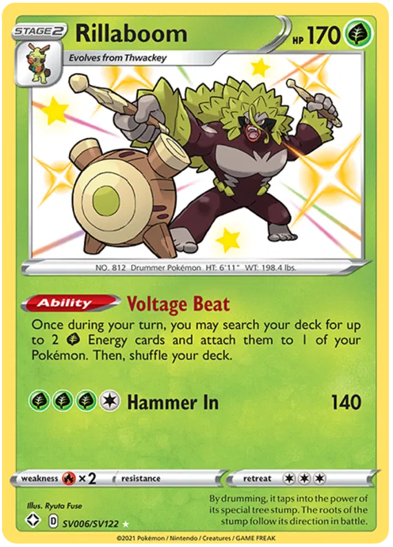 Rillaboom SV006/SV122 Shining Fates