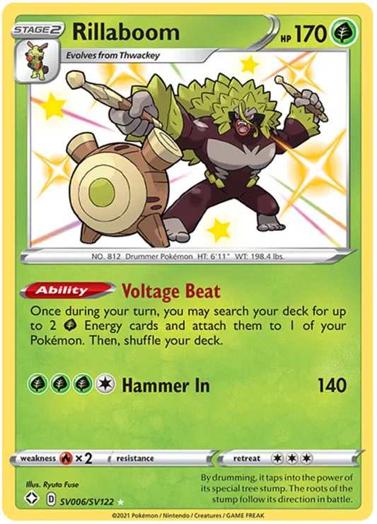 Rillaboom SV006/SV122 Shining Fates