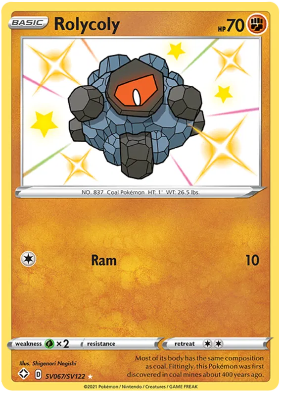 Rolycoly SV067/SV122 Sword & Shield Shining Fates