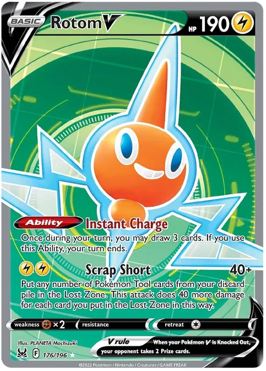 Rotom V 176/196 Lost Origin