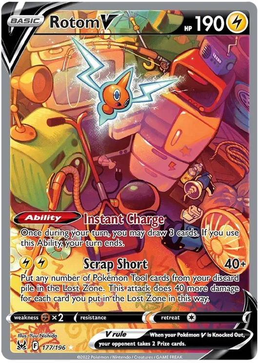Rotom V 177/196 Lost Origin