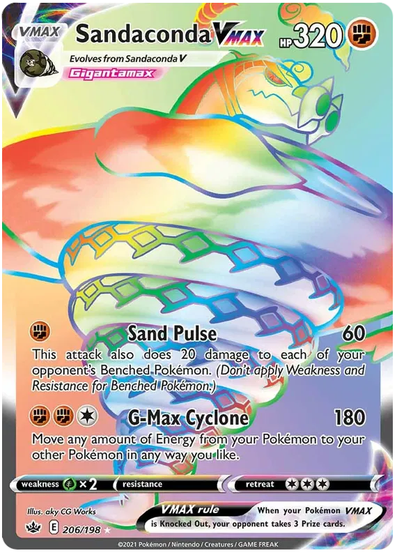 Sandaconda VMAX 206/198 Sword & Shield Chilling Reign