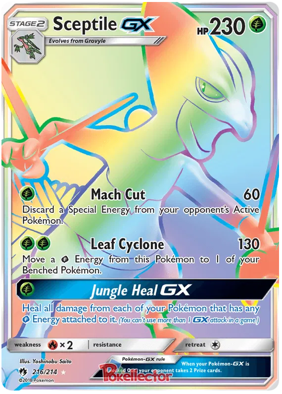 Sceptile GX 216/214 Lost Thunder