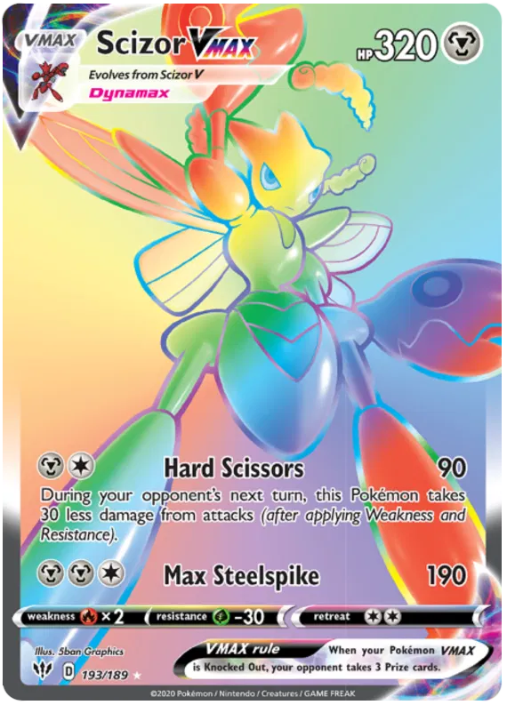 Scizor VMAX 193/189 Darkness Ablaze