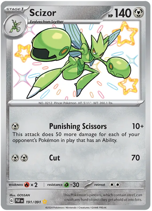 Scizor 191/091 Paldean Fates