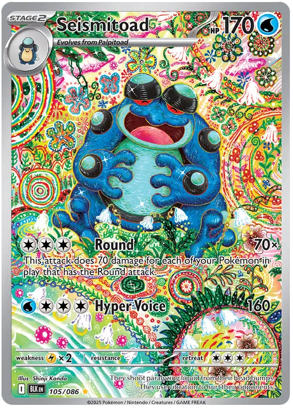 Seismitoad 105/086 Black Bolt