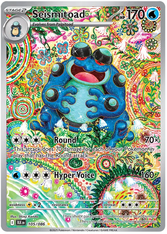 Seismitoad 105/086 Black Bolt