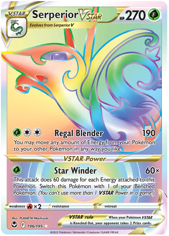 Serperior VSTAR 196/195 Silver Tempest