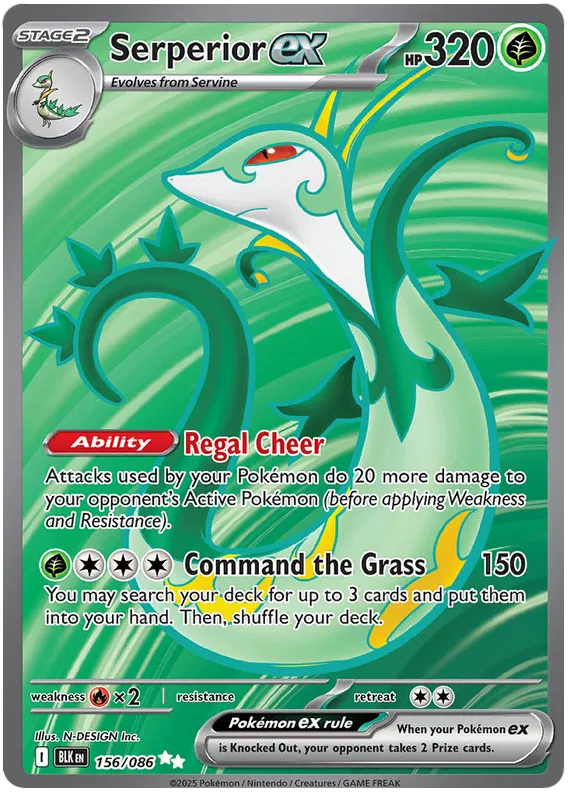 Serperior ex 156/086 Black Bolt
