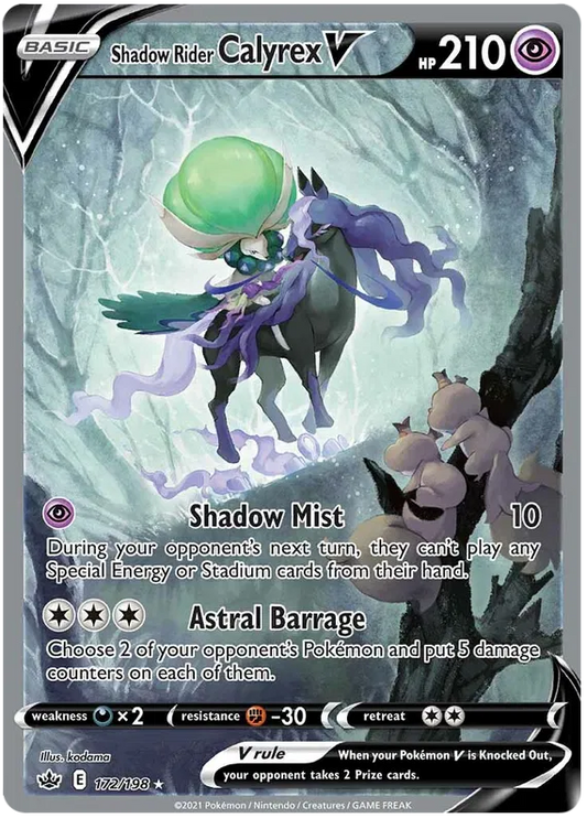 Shadow Rider Calyrex V 172/198 Chilling Reign