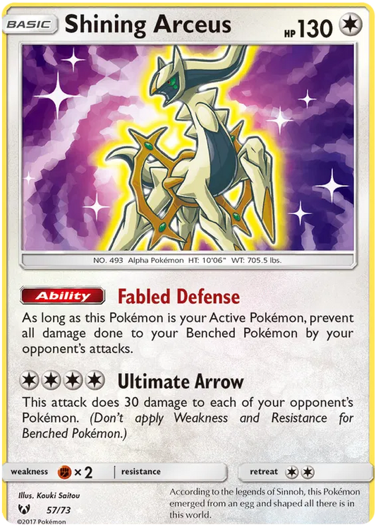 Shining Arceus 57/73 Shining Legends