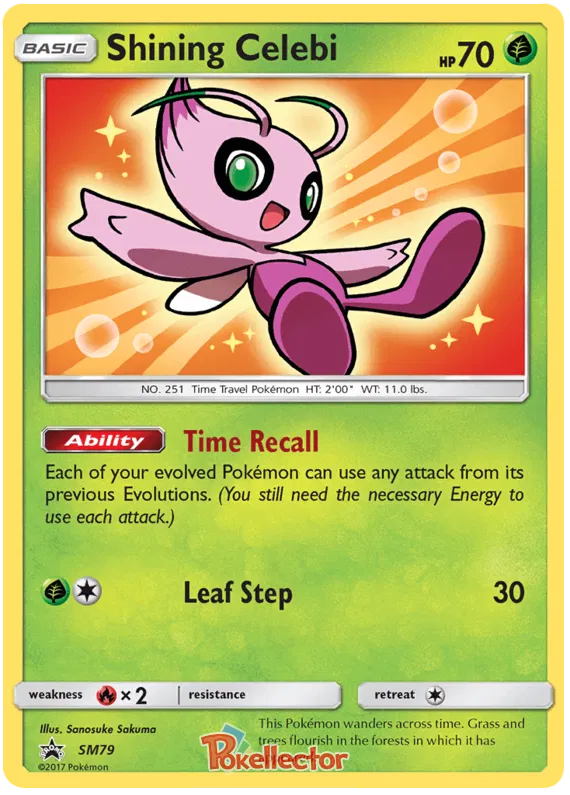 Shining Celebi SM79 Sun & Moon Promos