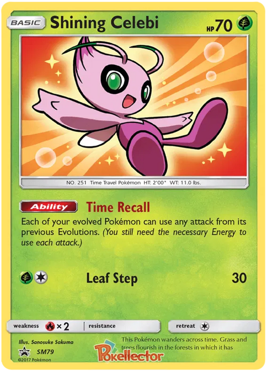 Shining Celebi SM79 Sun & Moon Promos