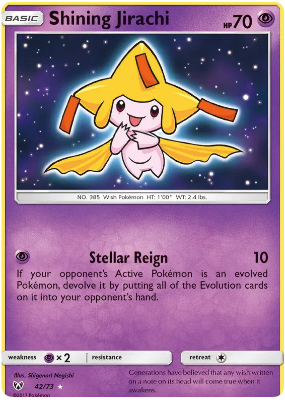 Shining Jirachi 42/73 Shining Legends