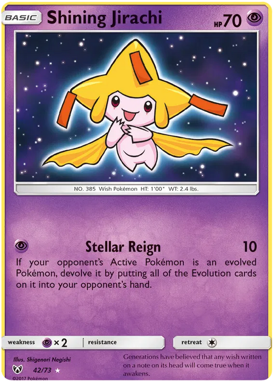 Shining Jirachi 42/73 Shining Legends
