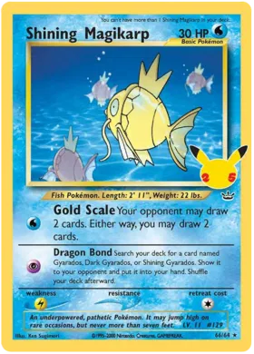 Shining Magikarp 66/64 Sword & Shield Celebrations