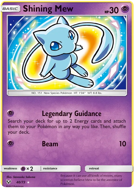 Shining Mew 40/73 Shining Legends