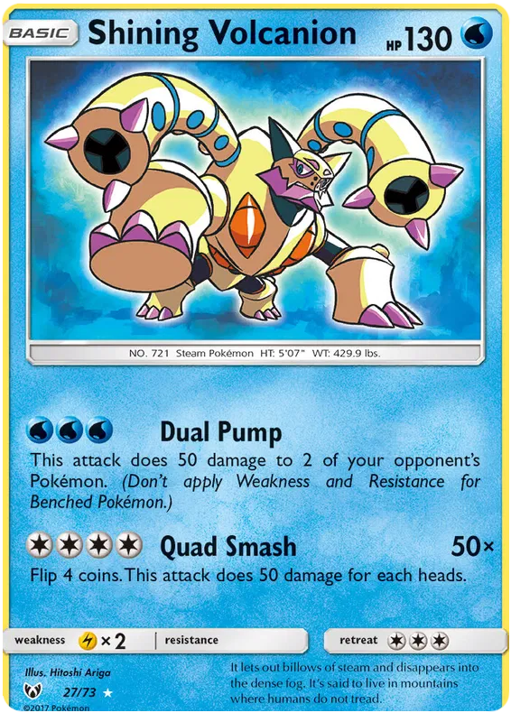 Shining Volcanion 27/73 Shining Legends