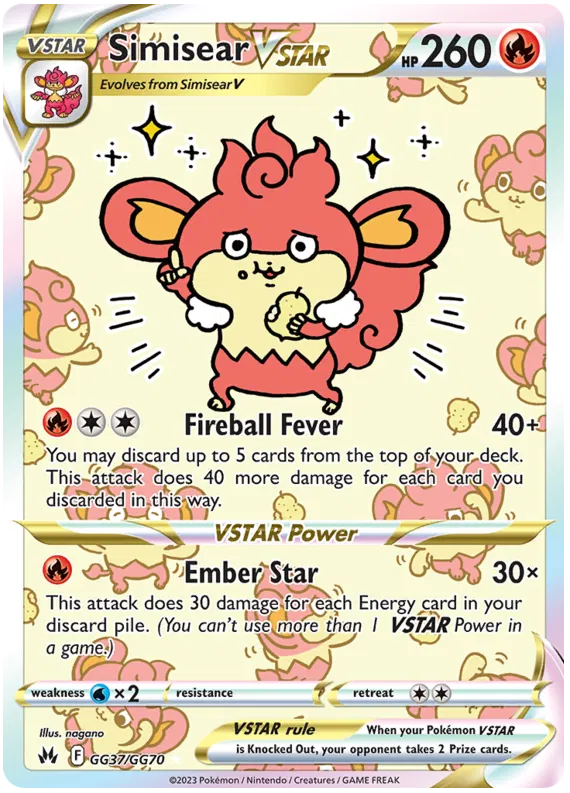Simisear VSTAR GG37/GG70 Crown Zenith Galarian Gallery