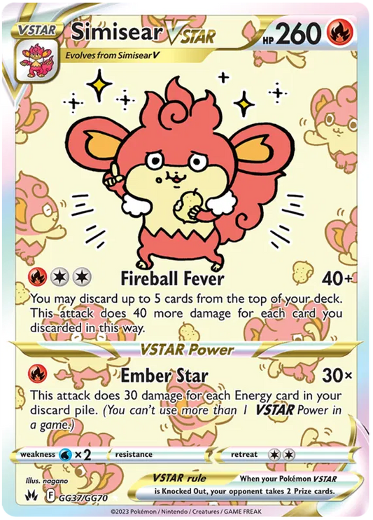 Simisear VSTAR GG37/GG70 Crown Zenith Galarian Gallery
