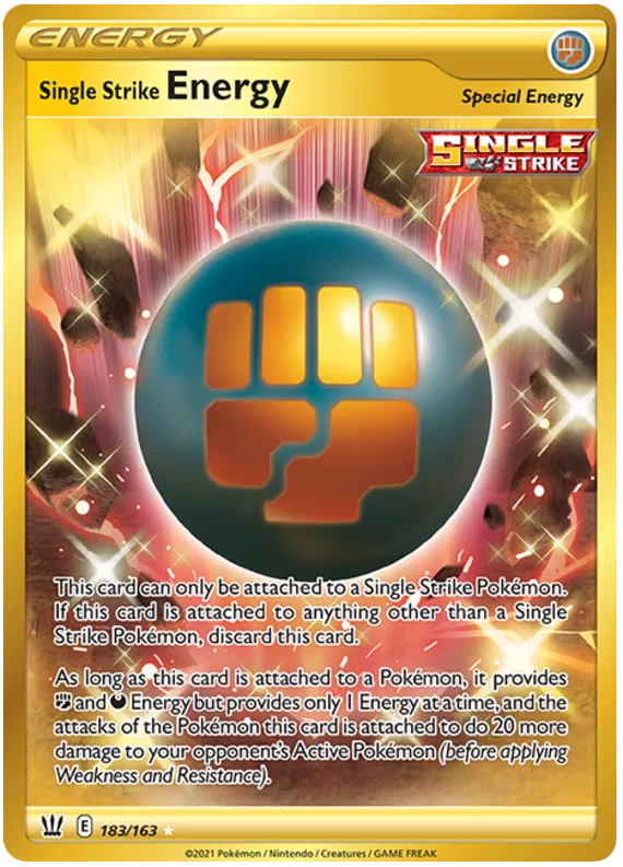Single Strike Energy 182/163 Sword & Shield Battle Styles