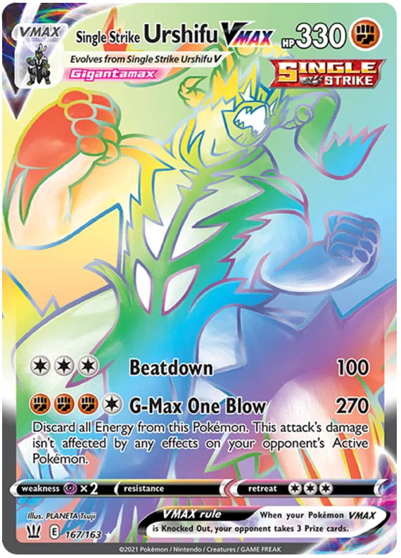 Single Strike Usrhifu VMAX 167/163 Battle Styles
