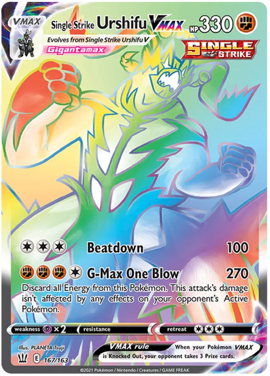 Single Strike Usrhifu VMAX 167/163 Battle Styles