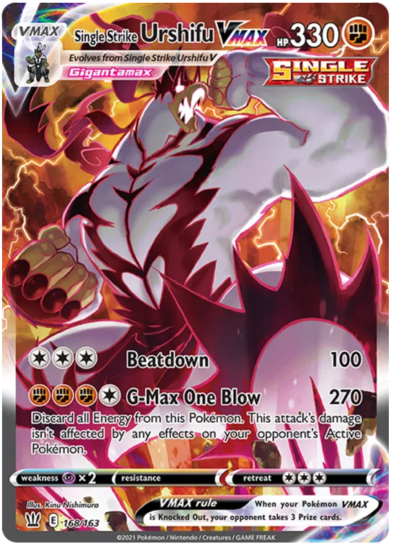 Single Strike Usrhifu VMAX 168/163 Battle Styles