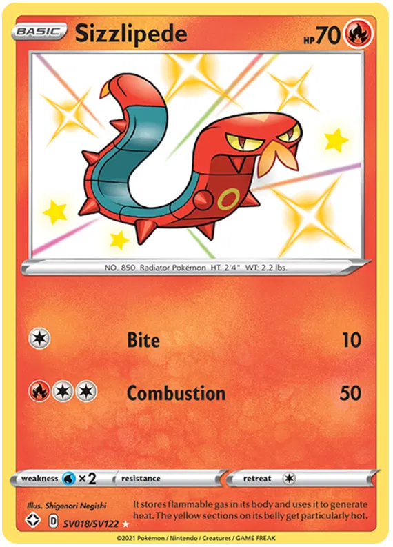 Sizzlipede SV018/SV122 Shining Fates